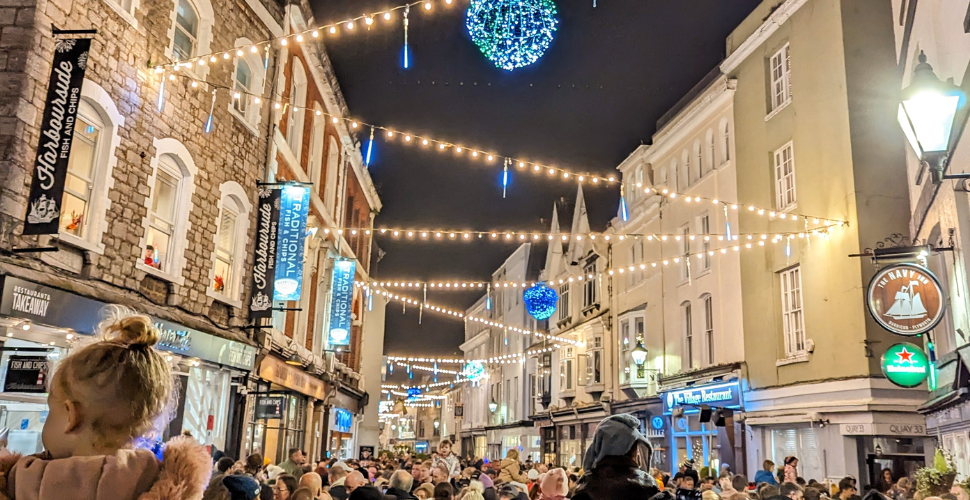 Barbican Christmas Lights in Plymouth